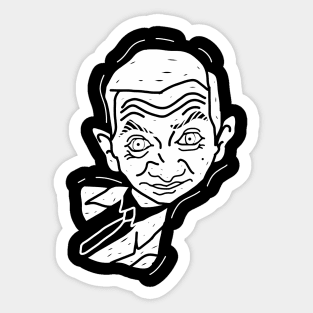 mr bean caricature Sticker